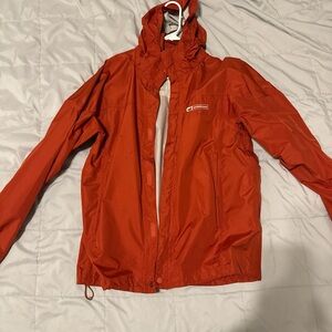 Two jackets, 1 southern marsh men’s medium raincoat, 1 carhart mens large hoodie